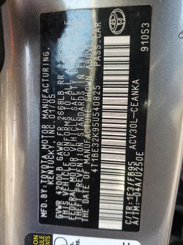 Photo 10 from auction – 2005 TOYOTA CAMRY LE with VIN 4T1BE32K95U540825