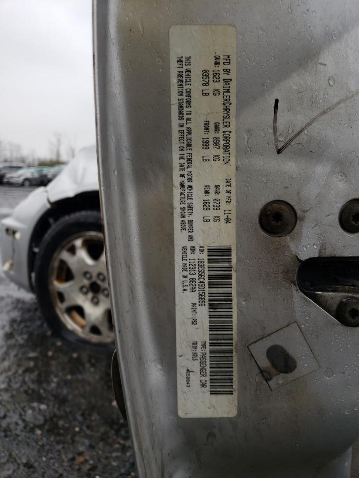 Photo 10 from auction – 2005 DODGE NEON SXT with VIN 1B3ES56C45D156896