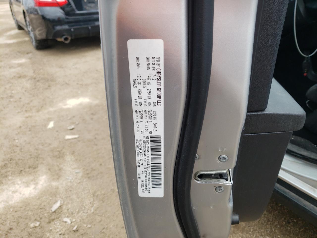 Photo 10 from auction – 2010 DODGE JOURNEY SE with VIN 3D4PG4FB4AT231193