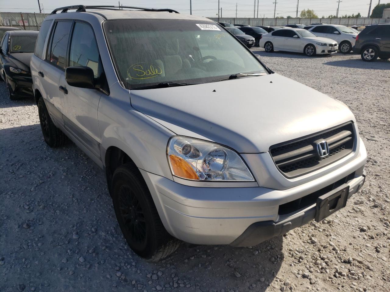 HONDA PILOT LX 2004 with VIN 2HKYF181X4H509672 - Photo from auction