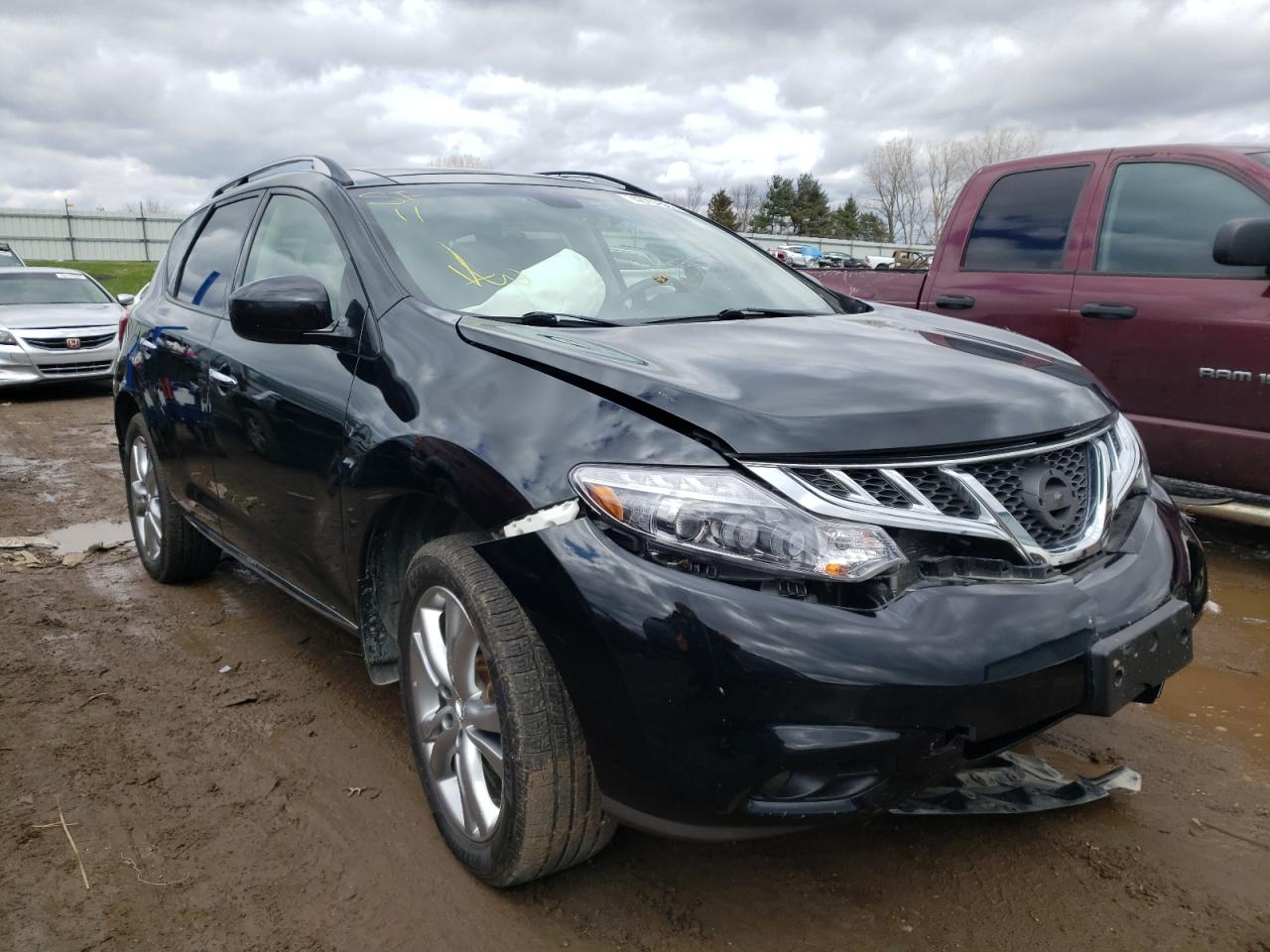 NISSAN MURANO S 2011 with VIN JN8AZ1MW2BW185462 - Photo from auction