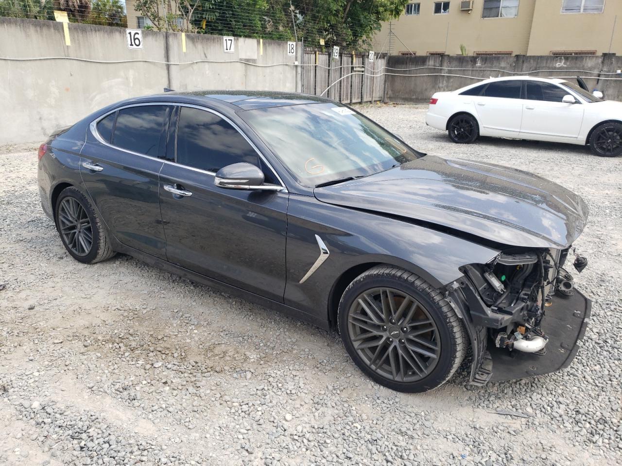 GENESIS G70 ELITE 2019 with VIN KMTG34LA7KU014217 - Photo from auction