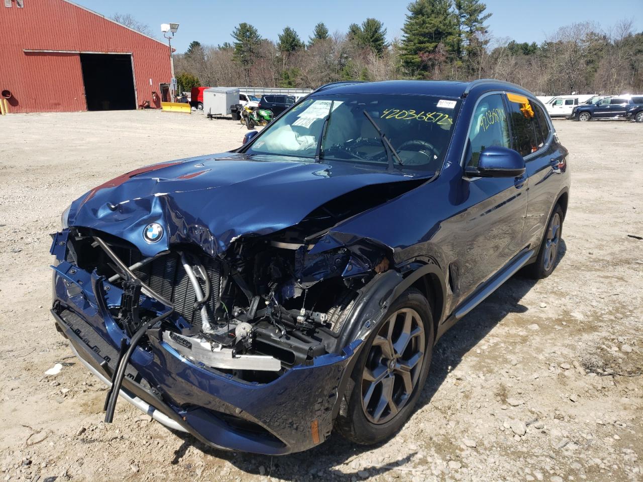 Photo 2 from auction – 2021 BMW X3 XDRIVE3 with VIN 5UXTY5C09M9G24042