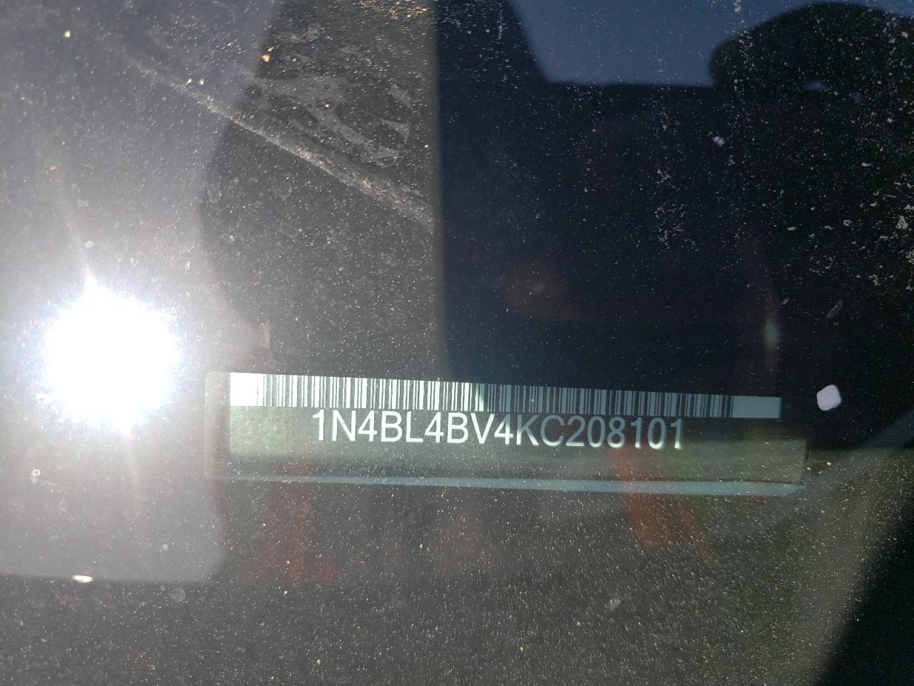 Photo 10 from auction – 2019 NISSAN ALTIMA S with VIN 1N4BL4BV4KC208101