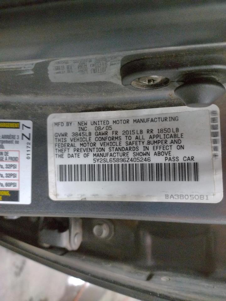 Photo 10 from auction – 2006 PONTIAC VIBE with VIN 5Y2SL65896Z405246