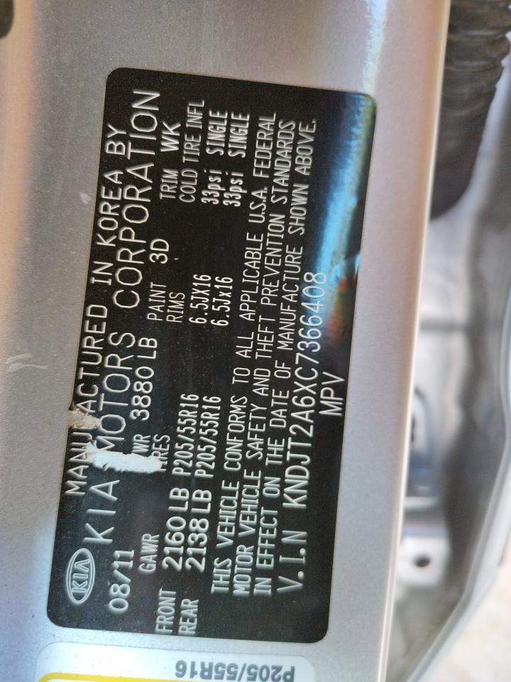 Photo 10 from auction – 2012 KIA SOUL + with VIN KNDJT2A6XC7366408