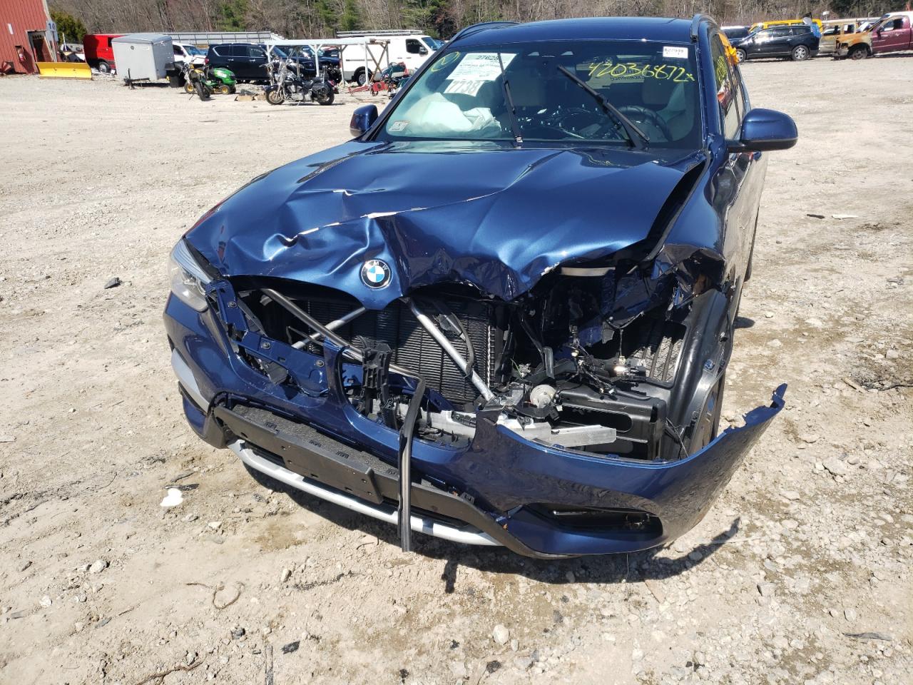 Photo 9 from auction – 2021 BMW X3 XDRIVE3 with VIN 5UXTY5C09M9G24042