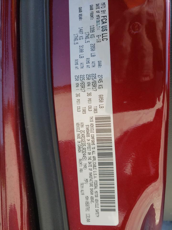 Photo 10 from auction – 2018 DODGE GRAND CARA with VIN 2C4RDGEG5JR324451