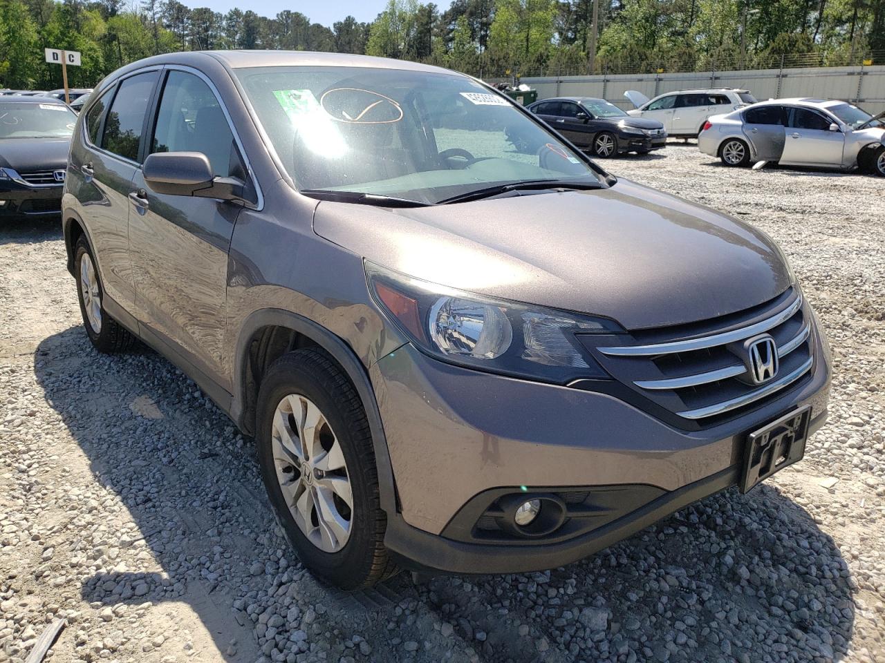 HONDA CR-V EX 2014 with VIN 5J6RM3H54EL003898 - Photo from auction