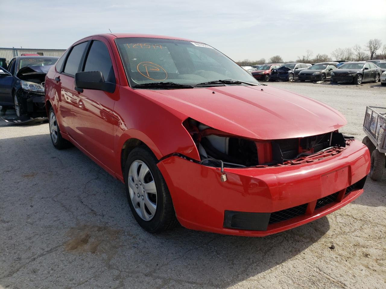 FORD FOCUS S/SE 2008 with VIN 1FAHP34N98W129519 - Photo from auction