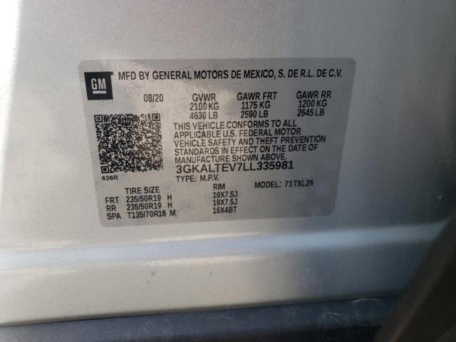 Photo 10 from auction – 2020 GMC TERRAIN SL with VIN 3GKALTEV7LL335981
