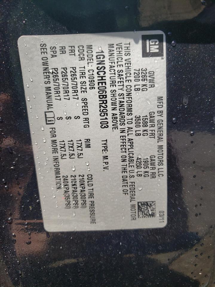 Photo 10 from auction – 2011 CHEVROLET SUBURBAN C with VIN 1GNSCHE06BR295103