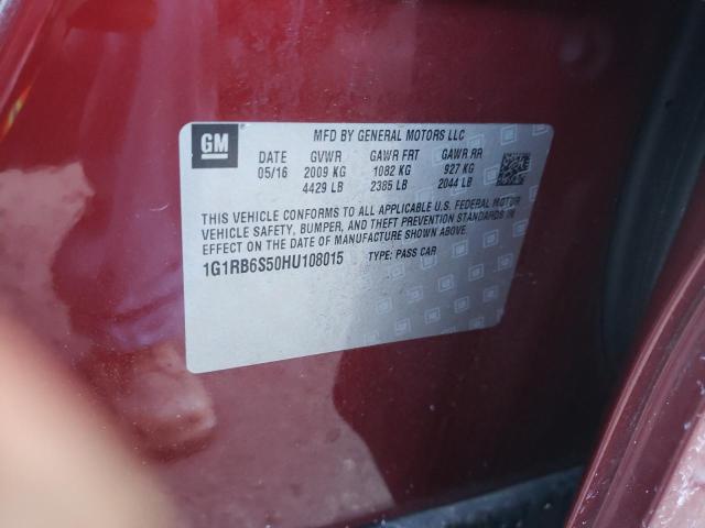 Photo 10 from auction – 2017 CHEVROLET VOLT PREMI with VIN 1G1RB6S50HU108015