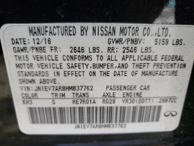 Photo 10 from auction – 2017 INFINITI Q50 PREMIU with VIN JN1EV7AR8HM837762