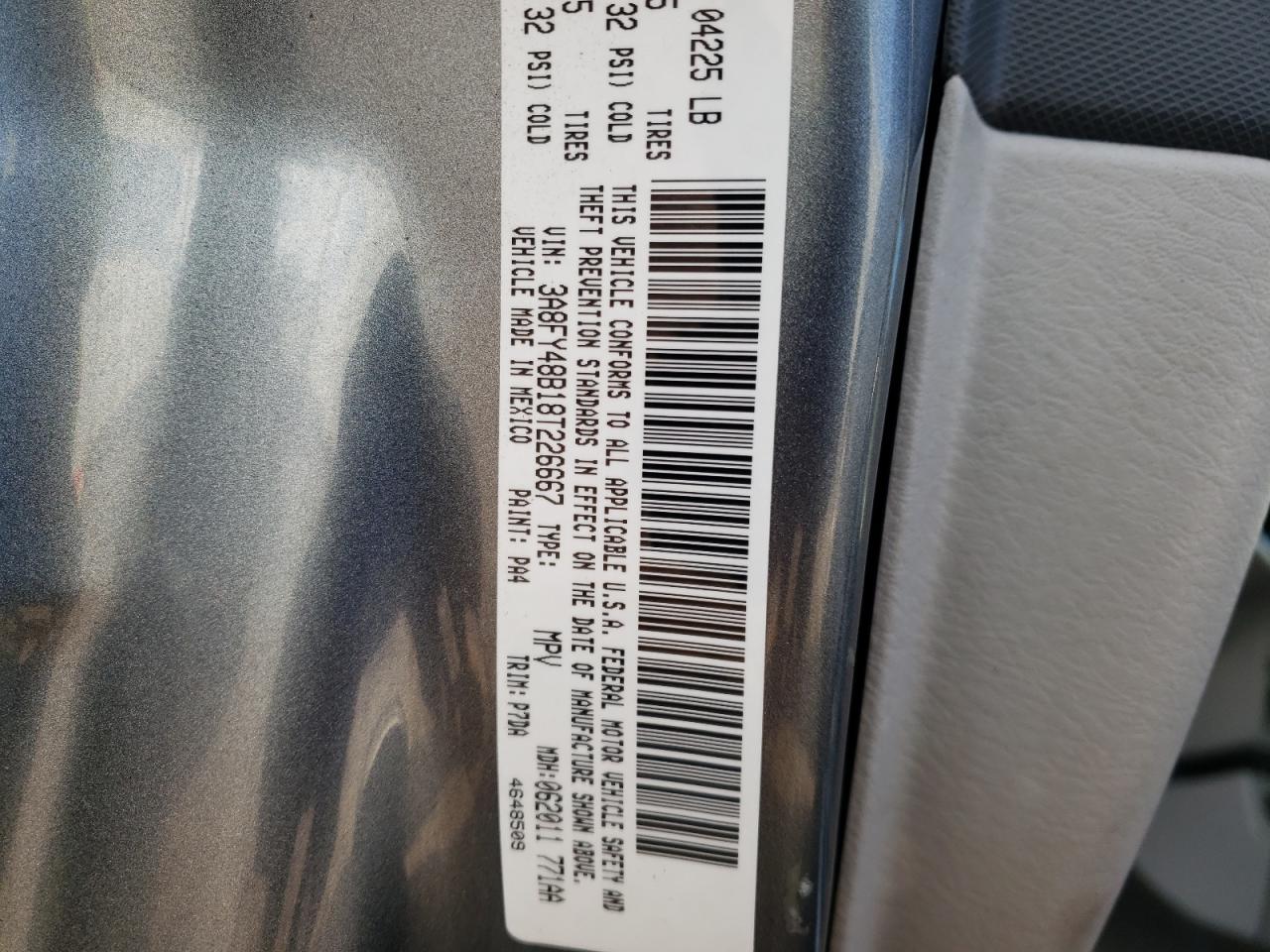 Photo 10 from auction – 2008 CHRYSLER PT CRUISER with VIN 3A8FY48B18T226667