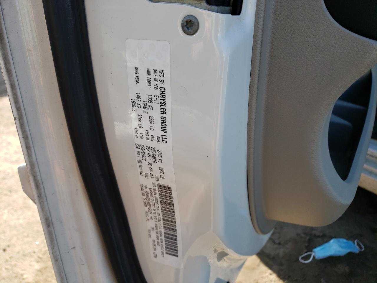 Photo 10 from auction – 2011 DODGE GRAND CARA with VIN 2D4RN5DG8BR748925