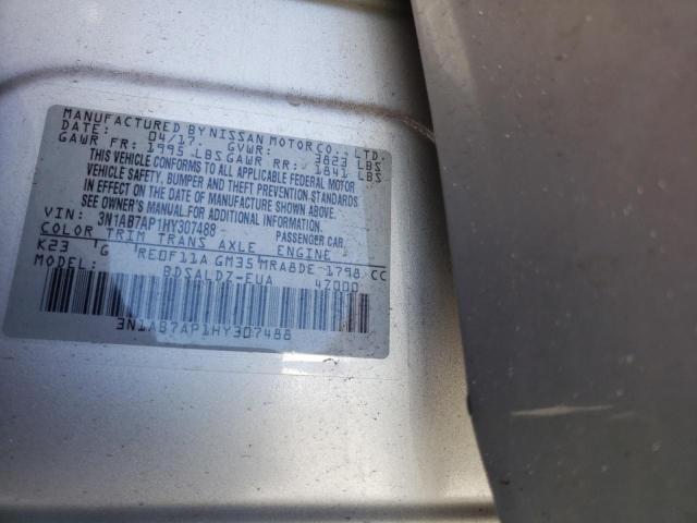 Photo 10 from auction – 2017 NISSAN SENTRA S with VIN 3N1AB7AP1HY307488