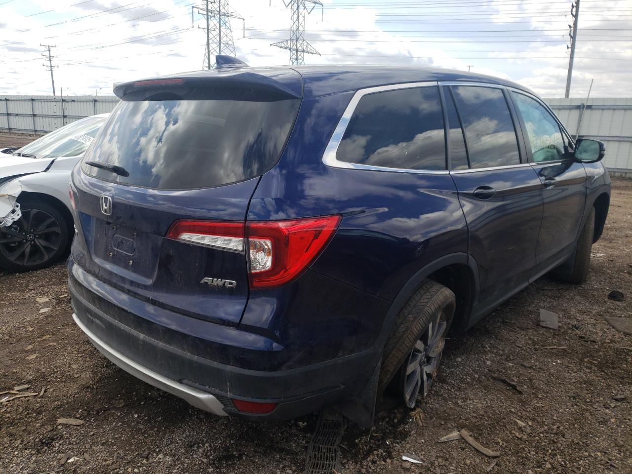 Photo 4 from auction – 2019 HONDA PILOT EX with VIN 5FNYF6H30KB068175