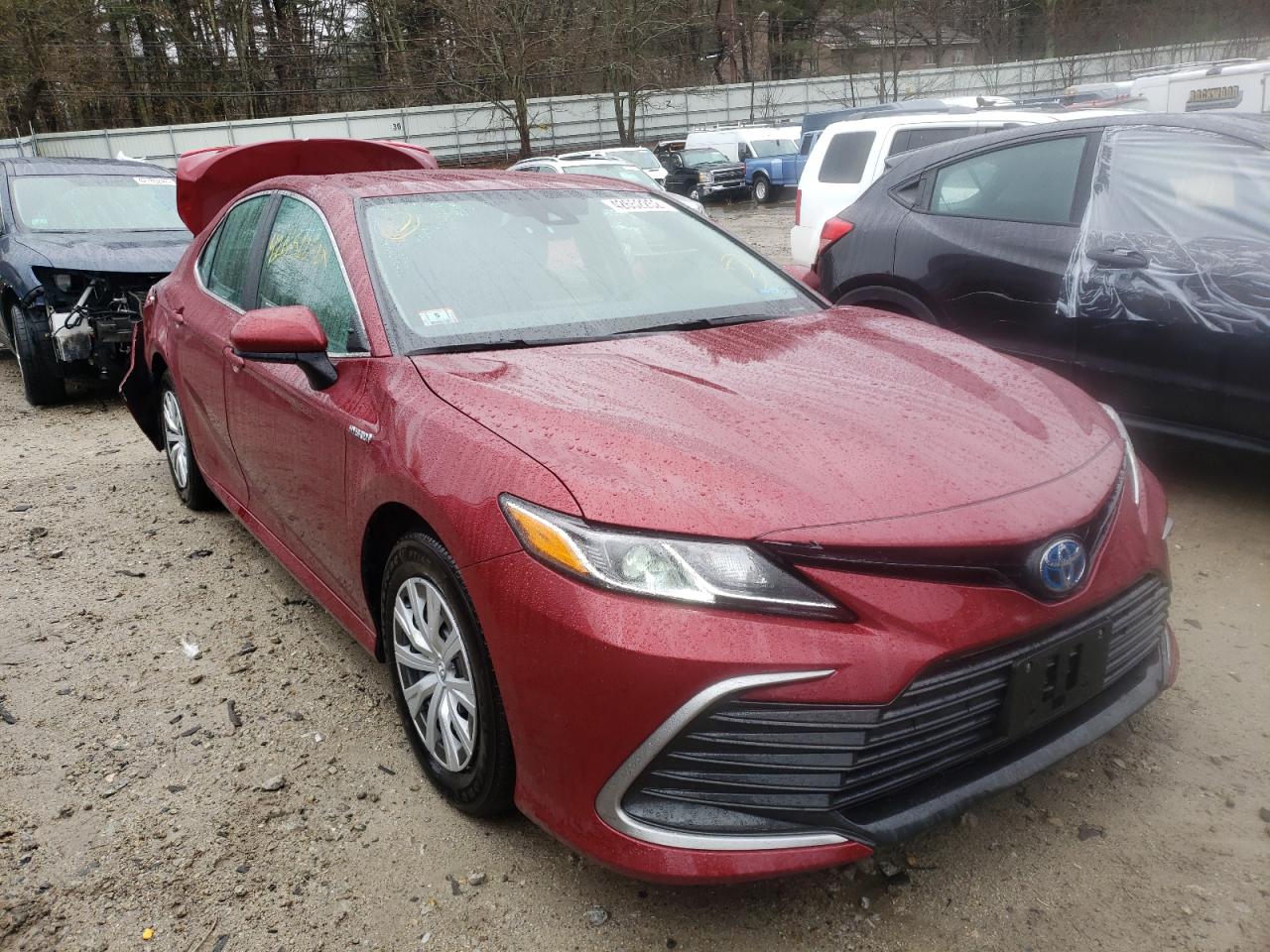 TOYOTA CAMRY LE 2021 with VIN 4T1C31AK2MU023218 - Photo from auction