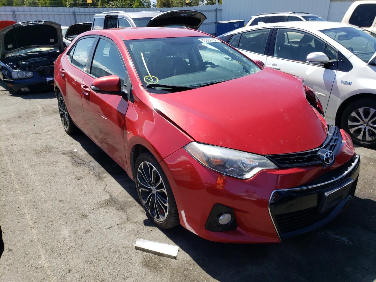 TOYOTA COROLLA L 2015 with VIN 2T1BURHE2FC385853 - Photo from auction