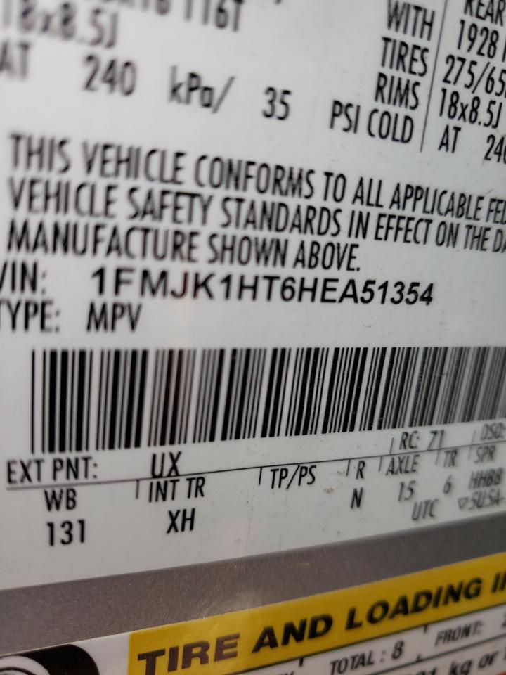 Photo 10 from auction – 2017 FORD EXPEDITION with VIN 1FMJK1HT6HEA51354