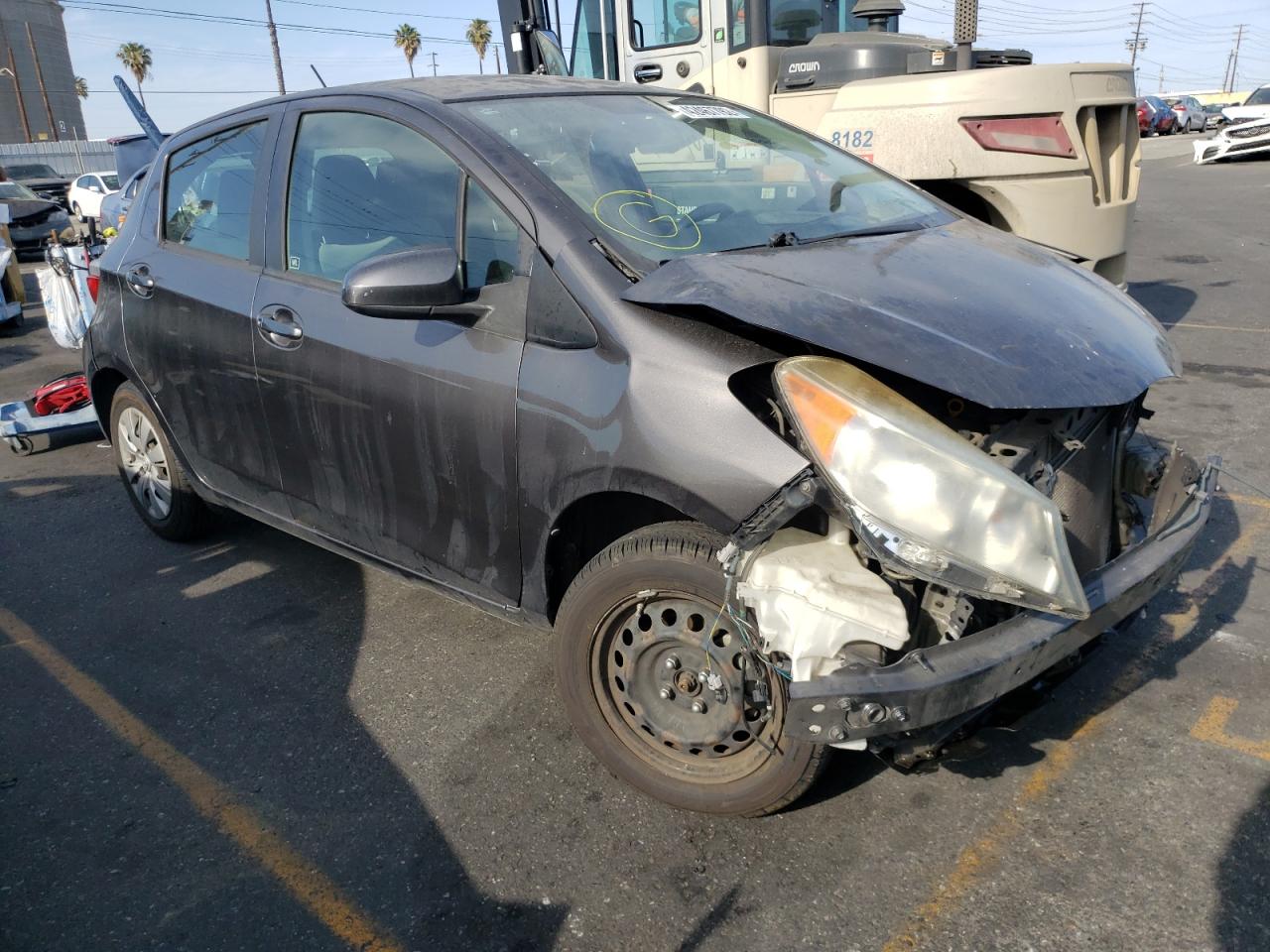 TOYOTA YARIS 2012 with VIN JTDKTUD37CD540552 - Photo from auction