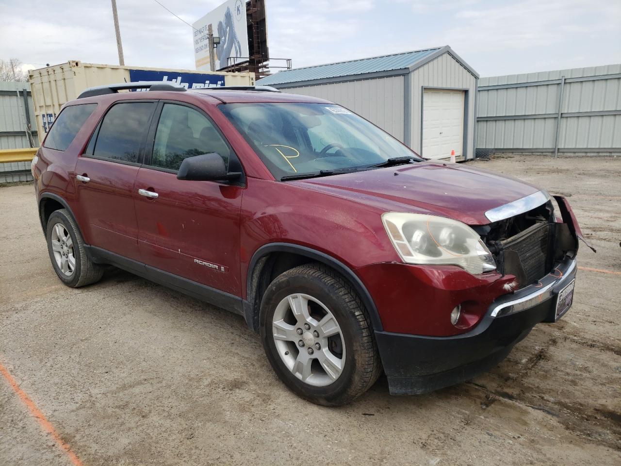 GMC ACADIA SLE 2008 with VIN 1GKER13728J171174 - Photo from auction