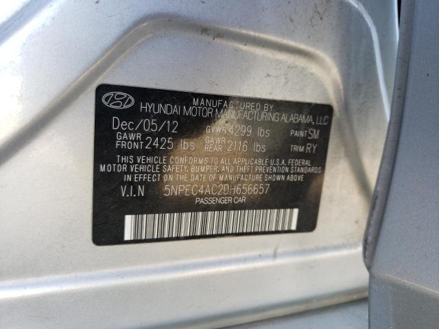Photo 10 from auction – 2013 HYUNDAI SONATA SE with VIN 5NPEC4AC2DH656657