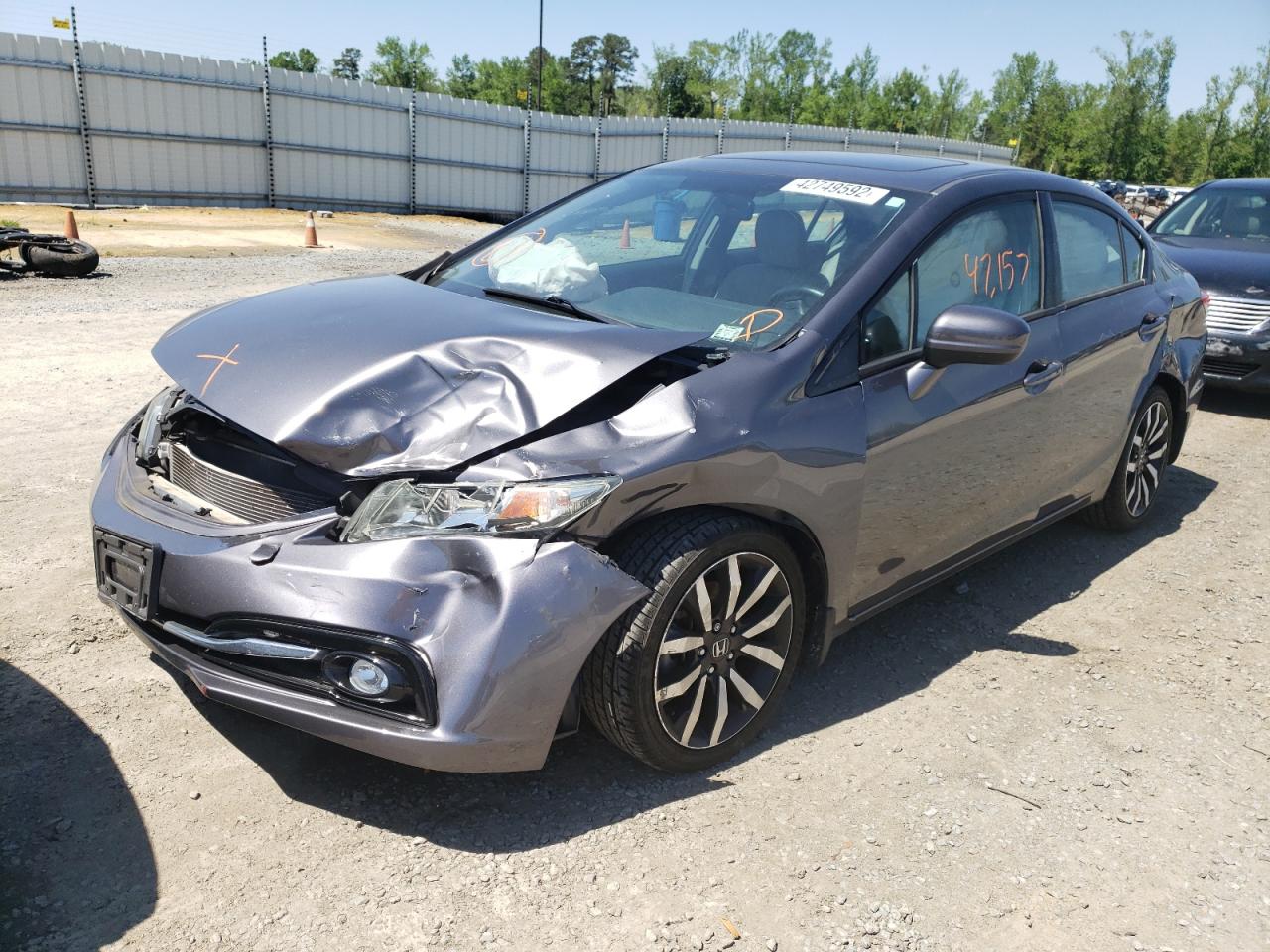 Photo 2 from auction – 2015 HONDA CIVIC EXL with VIN 2HGFB2F98FH506588