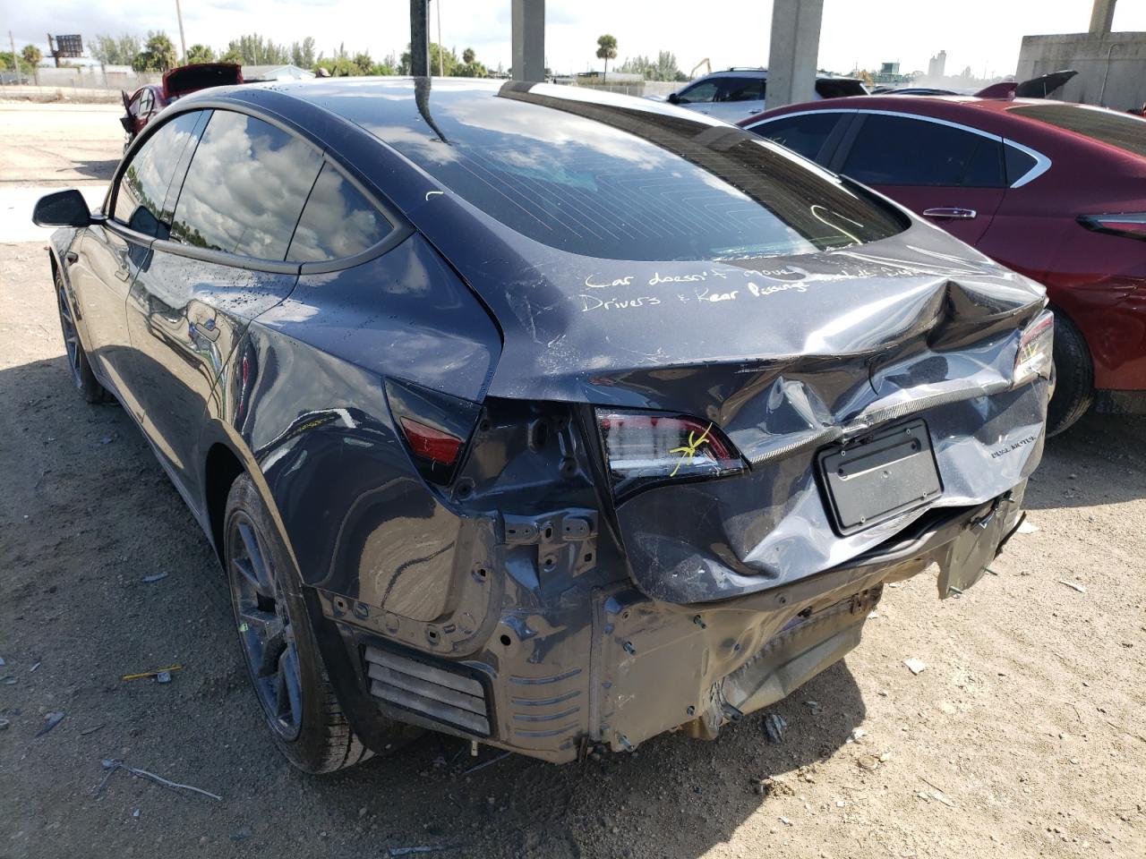 Photo 3 from auction – 2020 TESLA MODEL 3 with VIN 5YJ3E1EB7LF619893