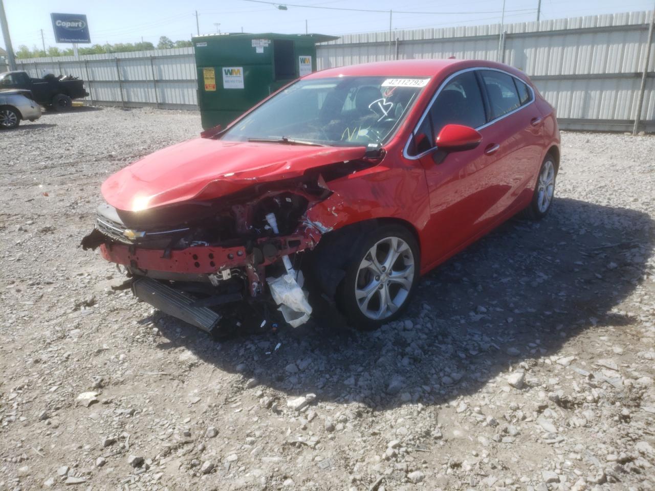 Photo 2 from auction – 2018 CHEVROLET CRUZE PREM with VIN 3G1BF6SM7JS590355