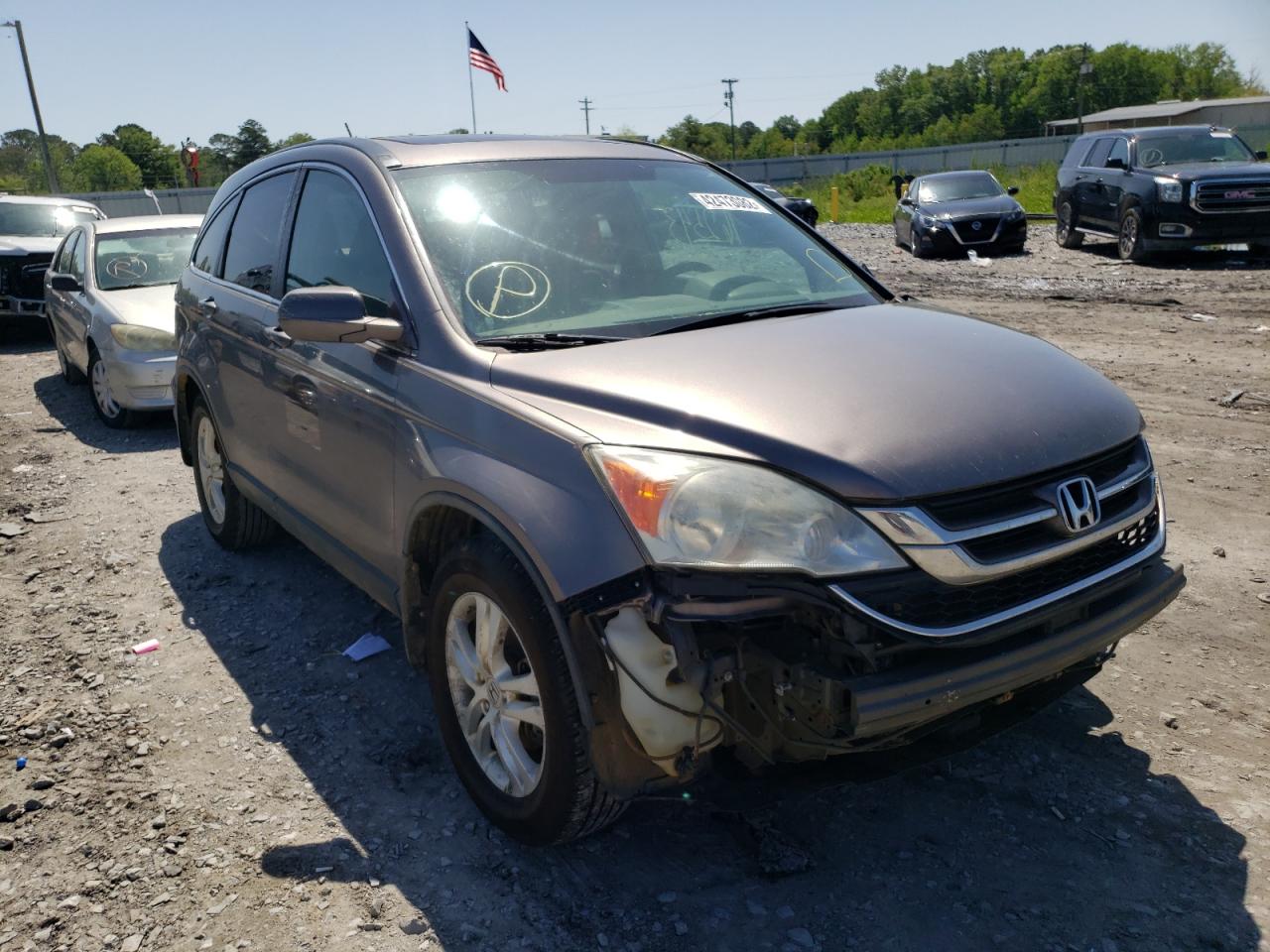 HONDA CR-V EXL 2011 with VIN 5J6RE3H72BL057811 - Photo from auction