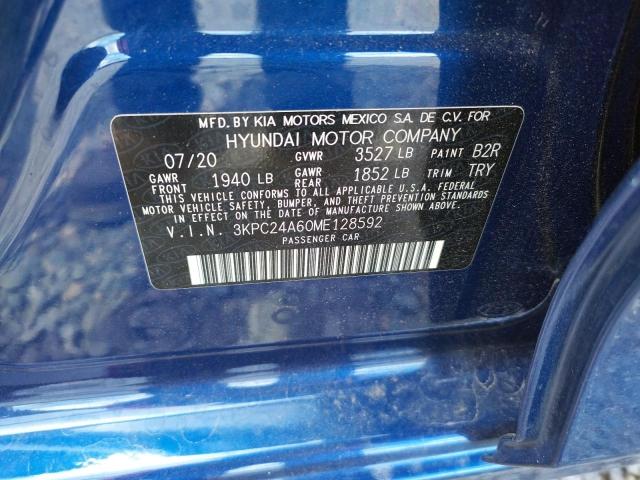 Photo 10 from auction – 2021 HYUNDAI ACCENT SE with VIN 3KPC24A60ME128592