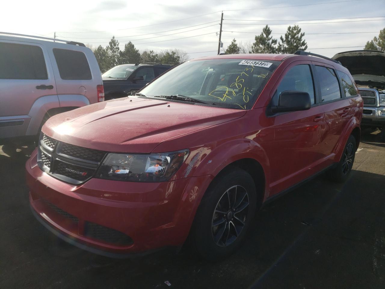 Photo 2 from auction – 2018 DODGE JOURNEY SE with VIN 3C4PDCAB7JT347592