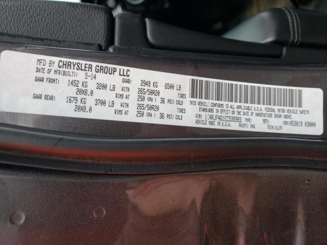 Photo 10 from auction – 2014 JEEP GRAND CHER with VIN 1C4RJFAG1EC535993
