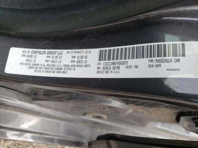 Foto 10 de la subasta – 2015 CHRYSLER 200 LIMITE con VIN 1C3CCCAB6FN502873