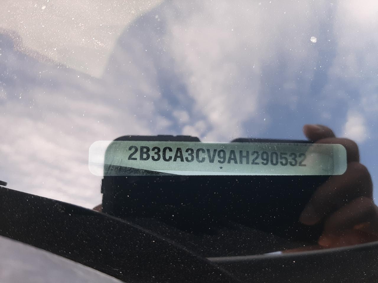 Photo 10 from auction – 2010 DODGE CHARGER SX with VIN 2B3CA3CV9AH290532