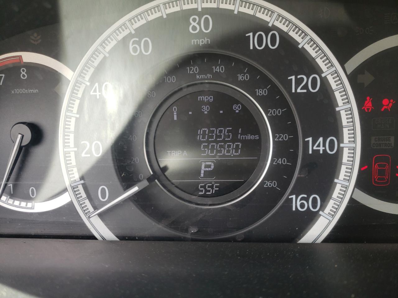 Photo 8 from auction – 2014 HONDA ACCORD EX with VIN 1HGCR2F72EA223677