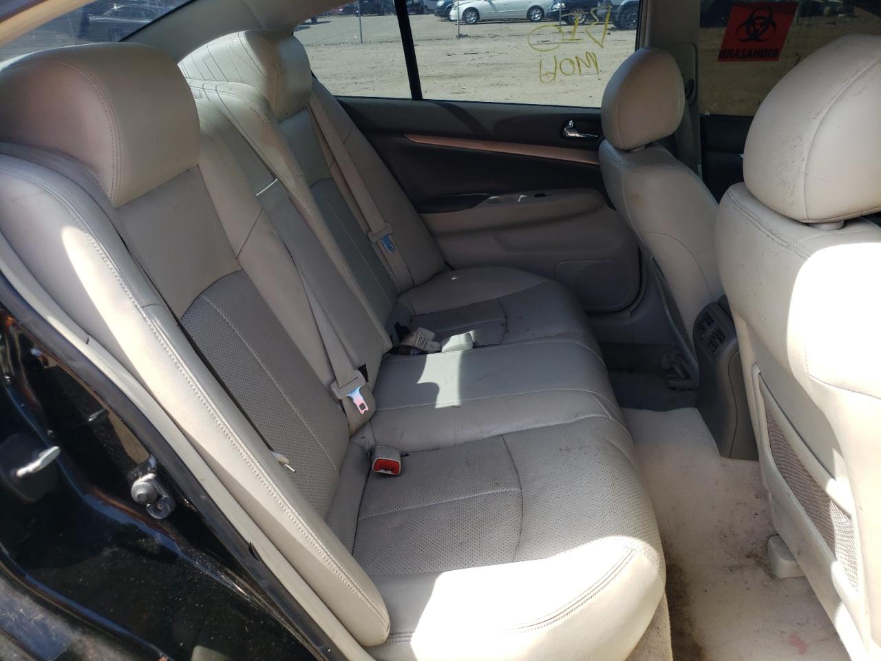 Photo 6 from auction – 2011 INFINITI G25 BASE with VIN JN1DV6AP7BM830331