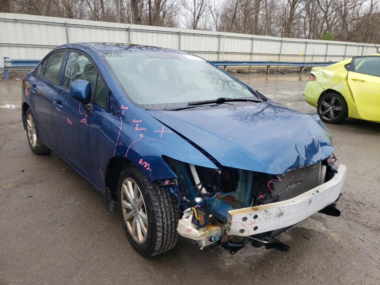 HONDA CIVIC EX 2012 with VIN 19XFB2F80CE325126 - Photo from auction