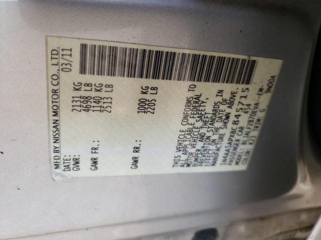 Photo 10 from auction – 2011 NISSAN MAXIMA S with VIN 1N4AA5APXBC845715