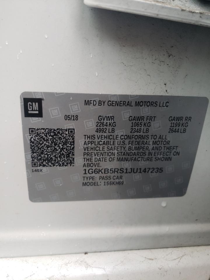 Photo 10 from auction – 2018 CADILLAC CT6 with VIN 1G6KB5RS1JU147235