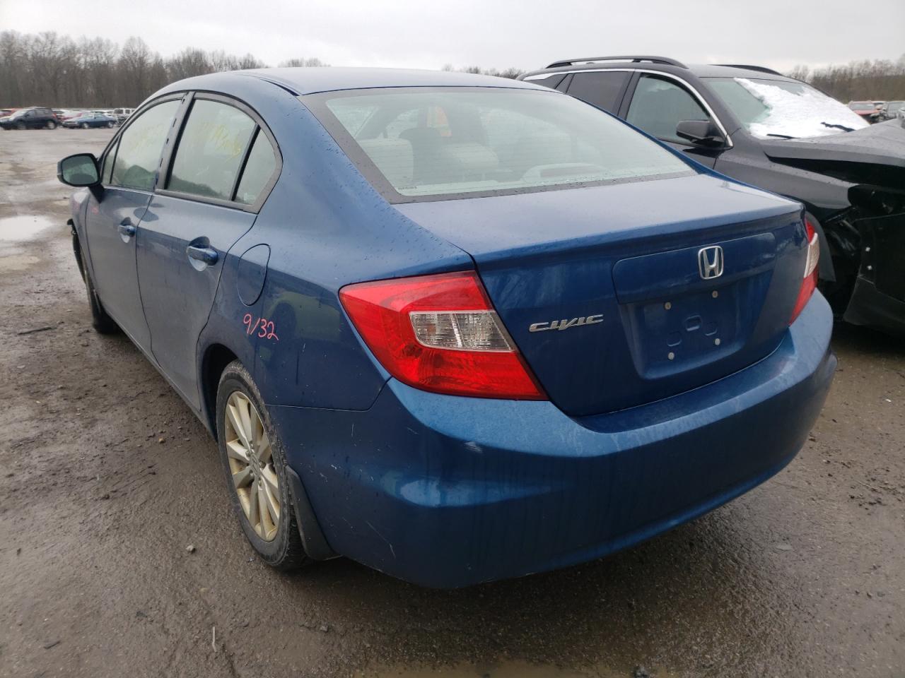 Photo 3 from auction – 2012 HONDA CIVIC EX with VIN 19XFB2F80CE325126