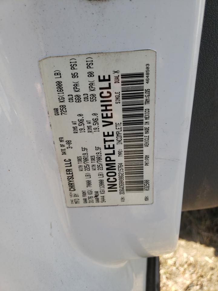 Photo 10 from auction – 2008 DODGE RAM 4500 S with VIN 3D6WD68A98G215764