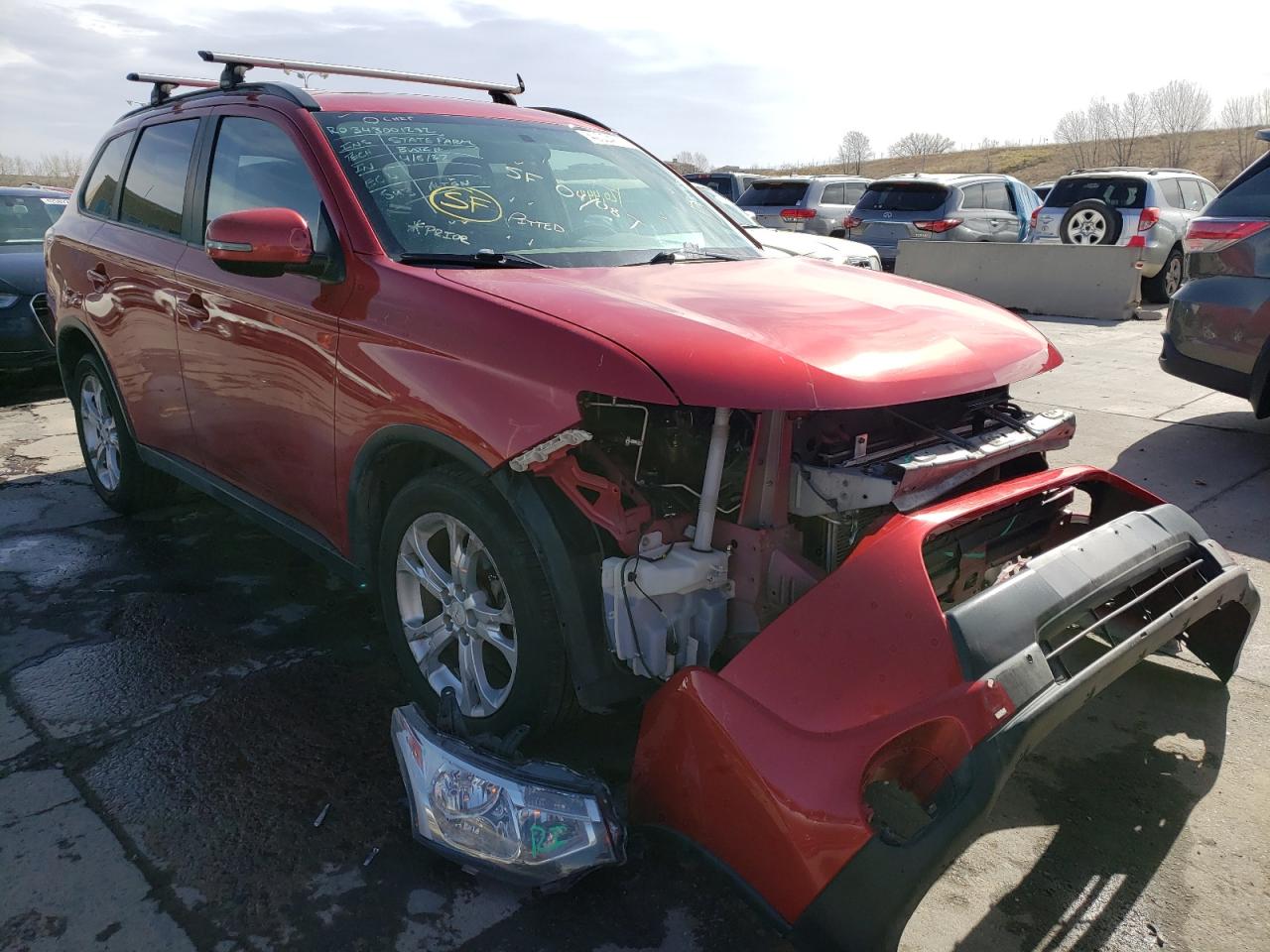 MITSUBISHI OUTLANDER 2015 with VIN JA4AZ3A39FZ007435 - Photo from auction
