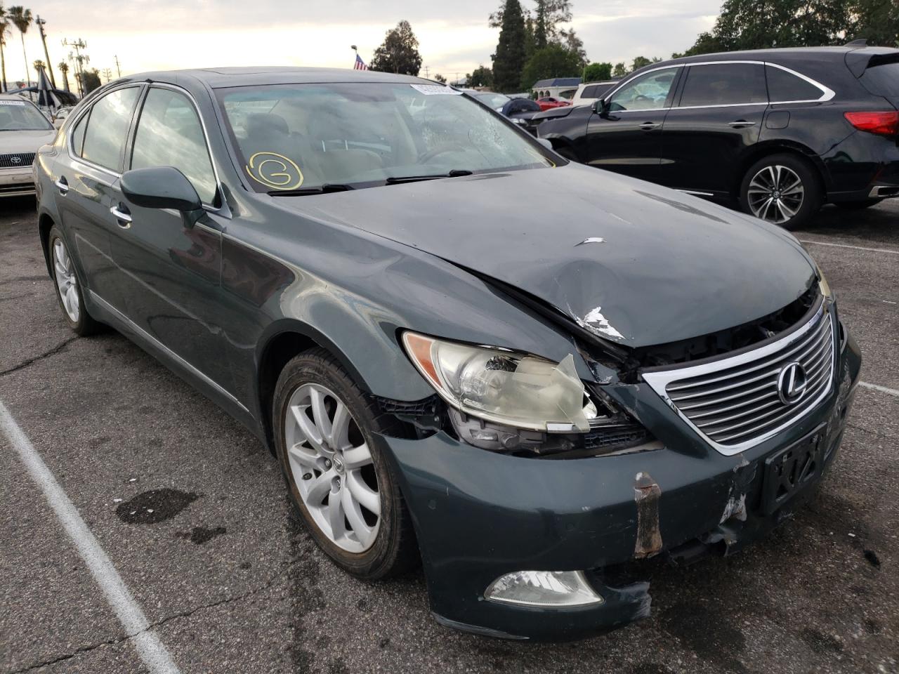 LEXUS LS 460 2007 with VIN JTHBL46F475051189 - Photo from auction