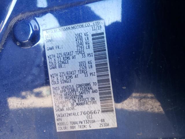 Photo 10 from auction – 2020 NISSAN ROGUE S with VIN 5N1AT2MT4LC760667