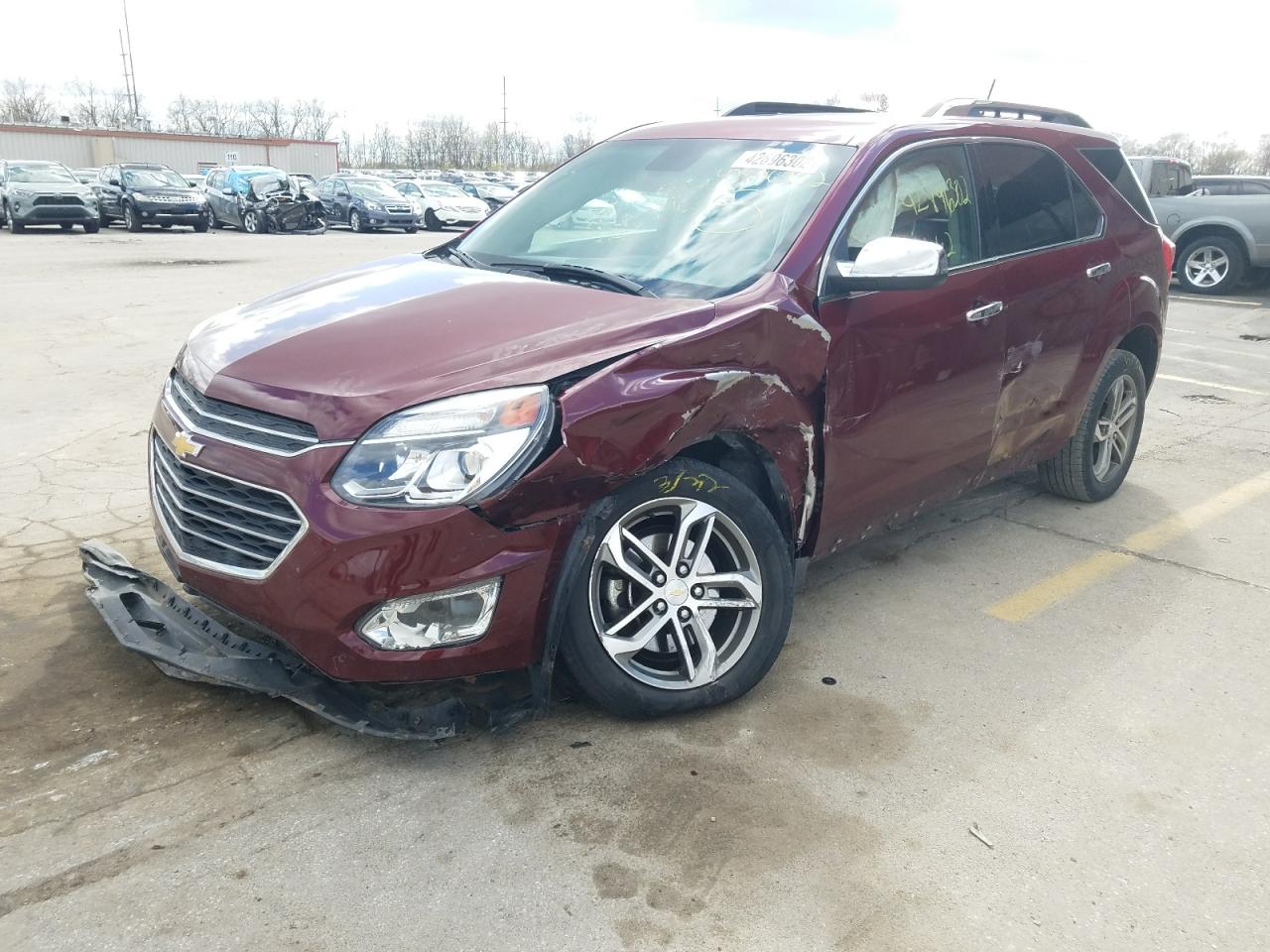 Photo 2 from auction – 2016 CHEVROLET EQUINOX LT with VIN 2GNALDEK6G6351422