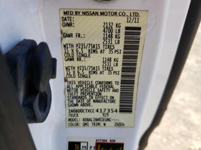 Photo 10 from auction – 2012 NISSAN FRONTIER S with VIN 1N6BD0CTXCC417354