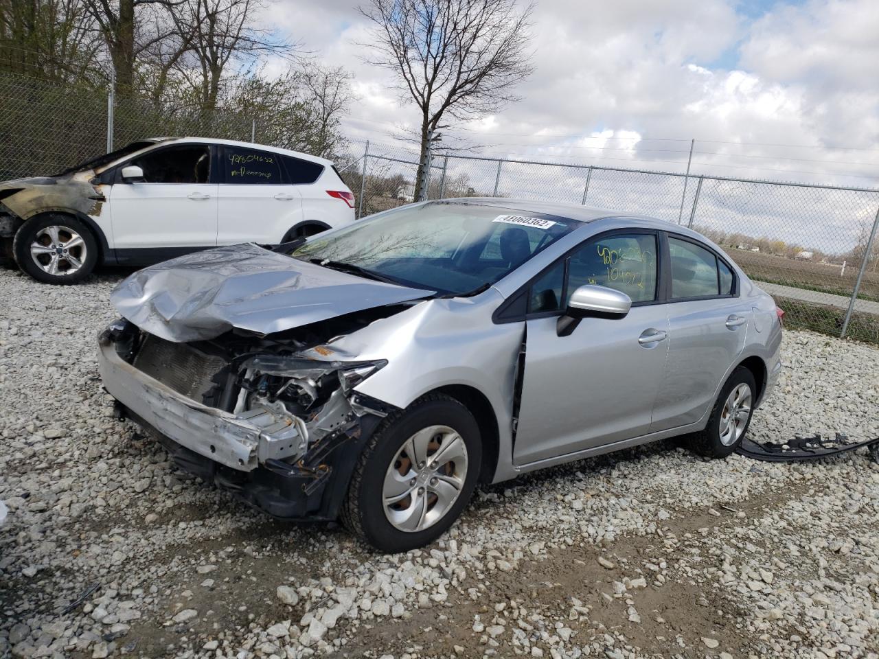 Photo 2 from auction – 2014 HONDA CIVIC LX with VIN 19XFB2F54EE250598